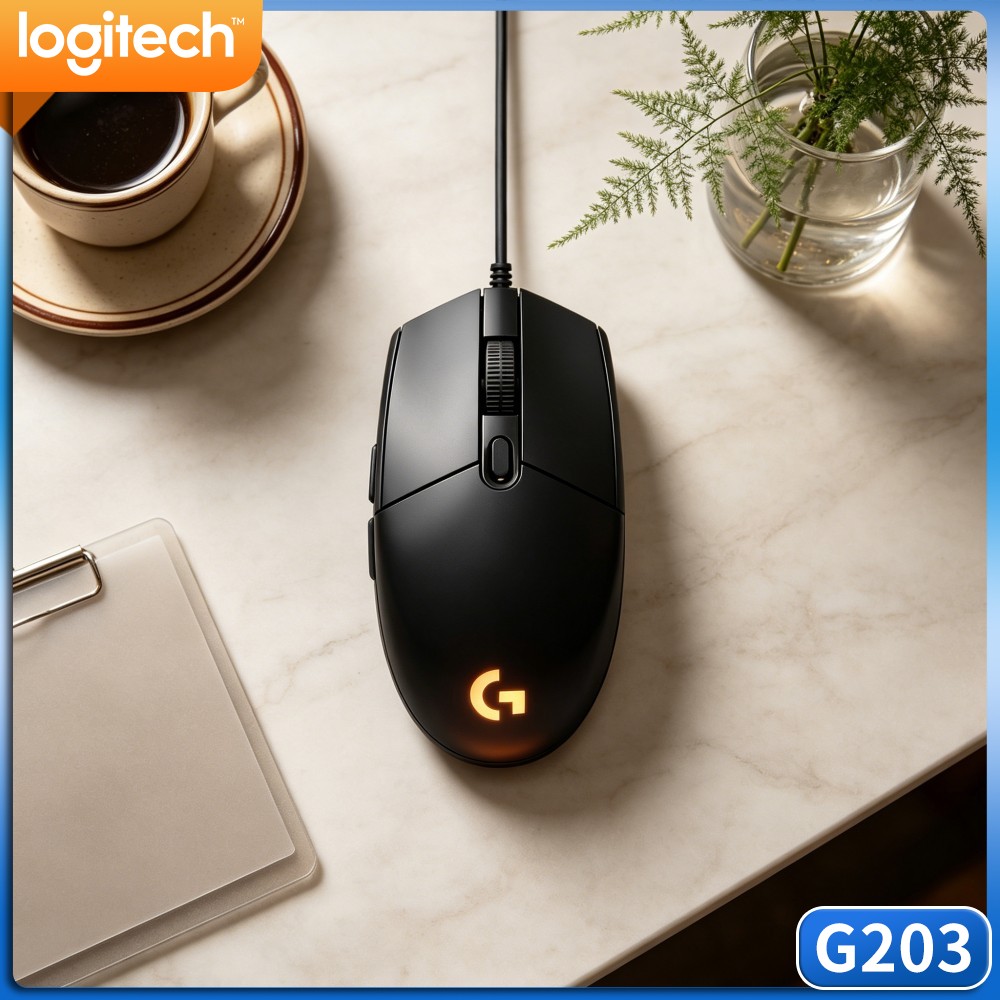 Logitech Mouse G203 - Logitech G203 Bedrade Gaming Muis, Instelbare