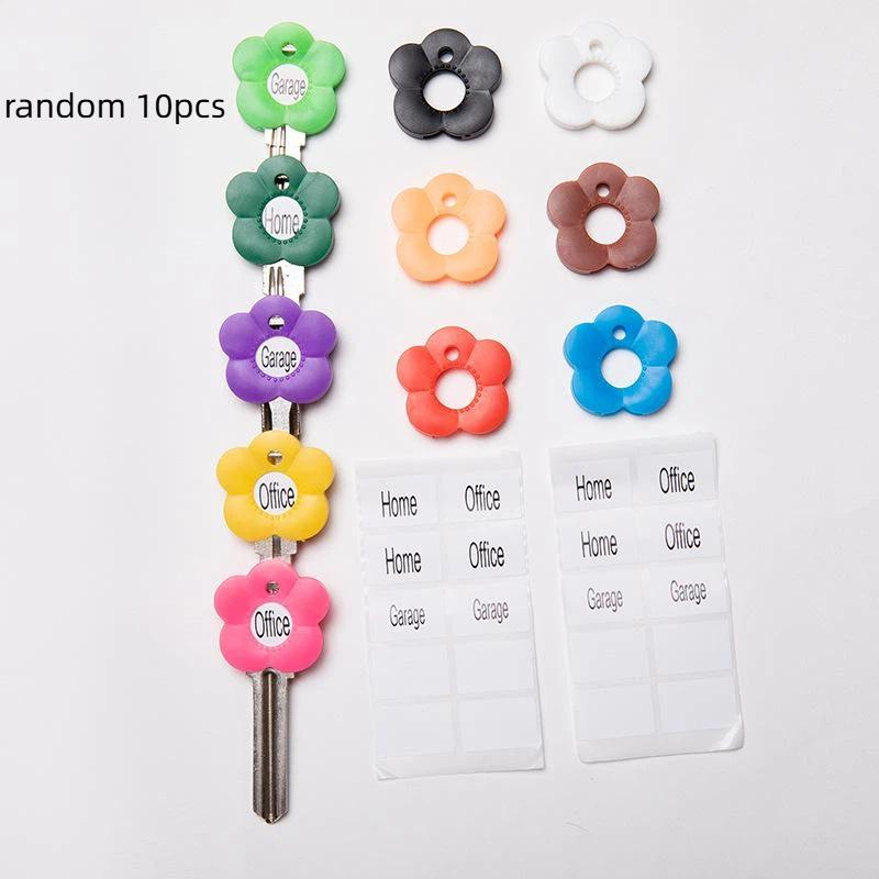 Keyboard Cover Silicone - 10 stuks esthetische bloem siliconen keycap