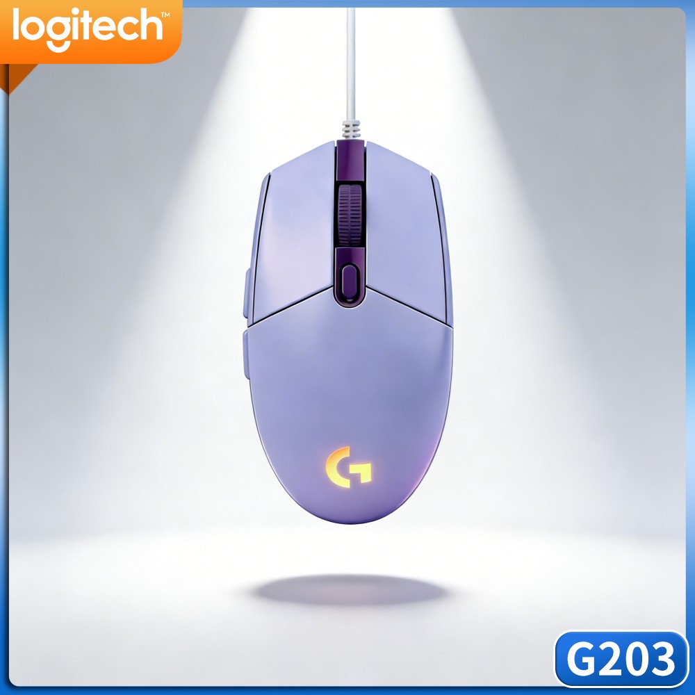 Logitech Mouse G203 - Logitech G203 Bedrade Gamingmuis RGB-achtergrondverlichting Snelle