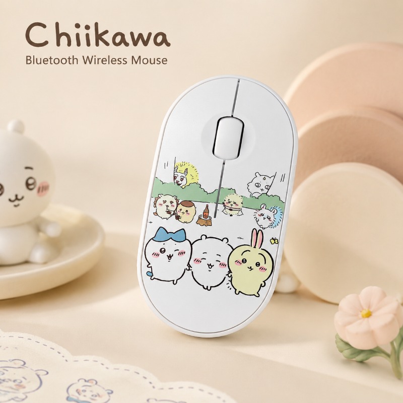 Laptop Editing Accessories - Leuke Chiikawa Bluetooth draadloze muis Dual
