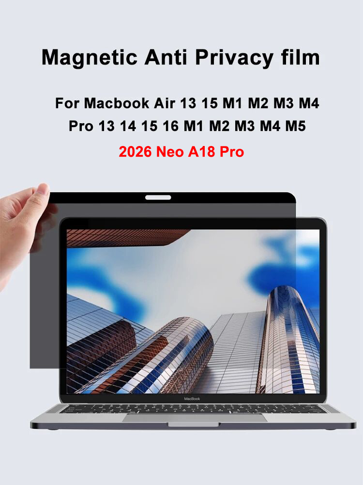 Privacy Screen Filter - Magnetische anti-spionage screenprotectorfolie voor Macbook Neo