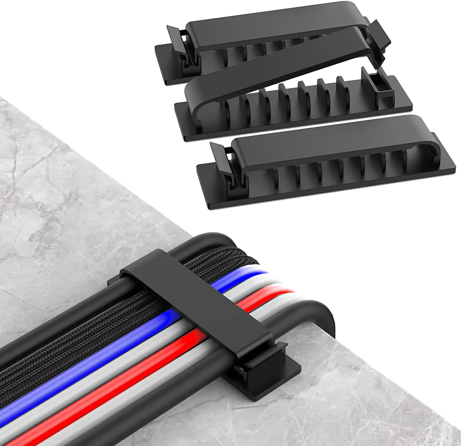 Keyboard Cover Silicone - Kabelorganizer, snoerbeheer, draadhouder, flexibele USB-kabeloproller, nette