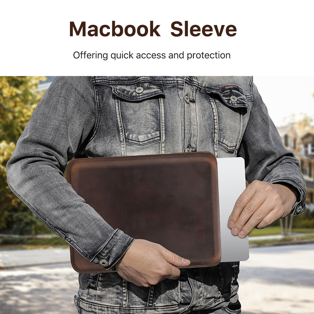 Luxe Lederen Laptop Sleeve Cas - Laptop Accessories Bag recensie en prijs