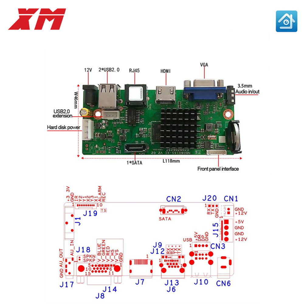 XM Original 10CH 4K 5MP H.265  - Monitor Portable Usb recensie en prijs
