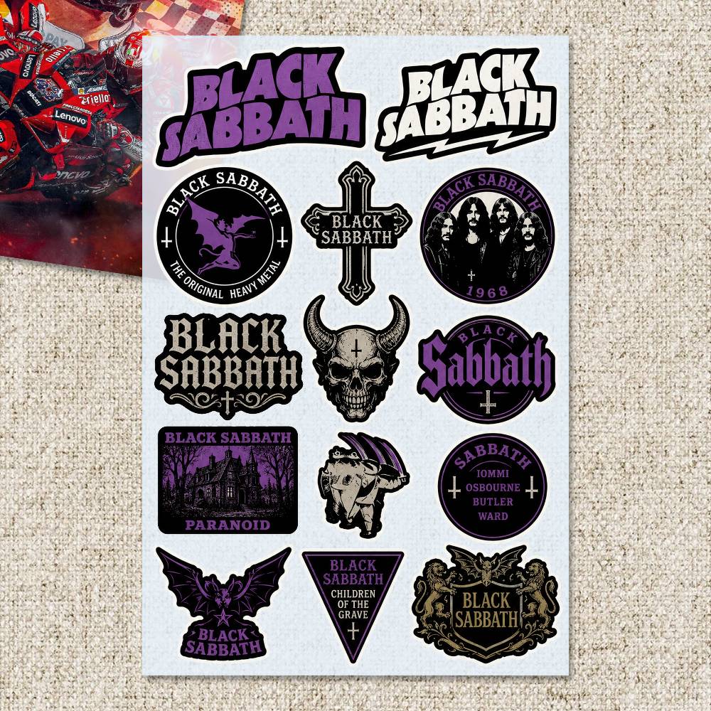 B-LACK S-ABBATH Stickers Moto  - Laptop Accessories Ideas recensie en prijs