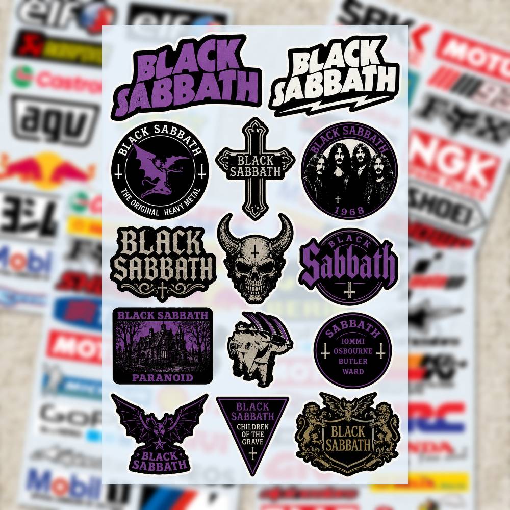 B-LACK S-ABBATH Stickers Moto  - Laptop Accessories Ideas recensie en prijs