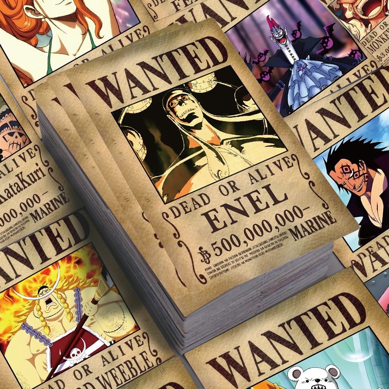 56 Stuks One Piece Wanted Post - Laptop Editing Accessories recensie en prijs